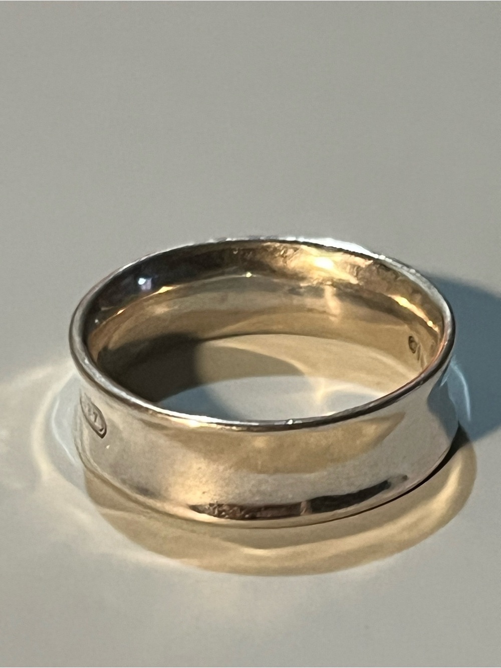 Authentic Tiffany & Co. 1837 Iconic 925 Sterling Silver Band Ring in US Sz 7 - Picture 8 of 9